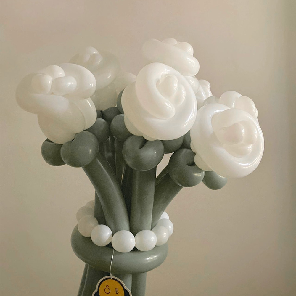 DIY 프리미엄 요술풍선 장미 꽃다발 만들기